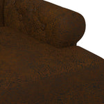 Button Tufted Loveseat Brown 2 Seater | HomeAndLiving