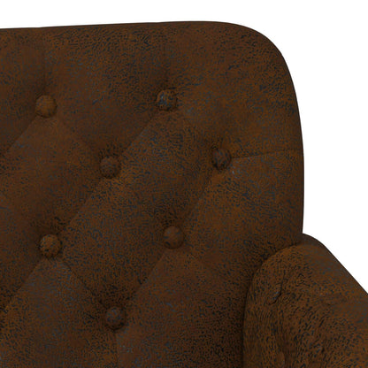 Button Tufted Loveseat Brown 2 Seater | HomeAndLiving - 7