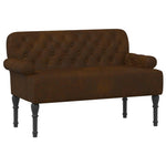 Button Tufted Loveseat Brown 2 Seater | HomeAndLiving