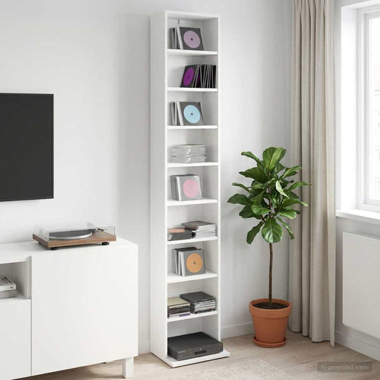 White Media Cabinet Storage 33 cm x 175 cm