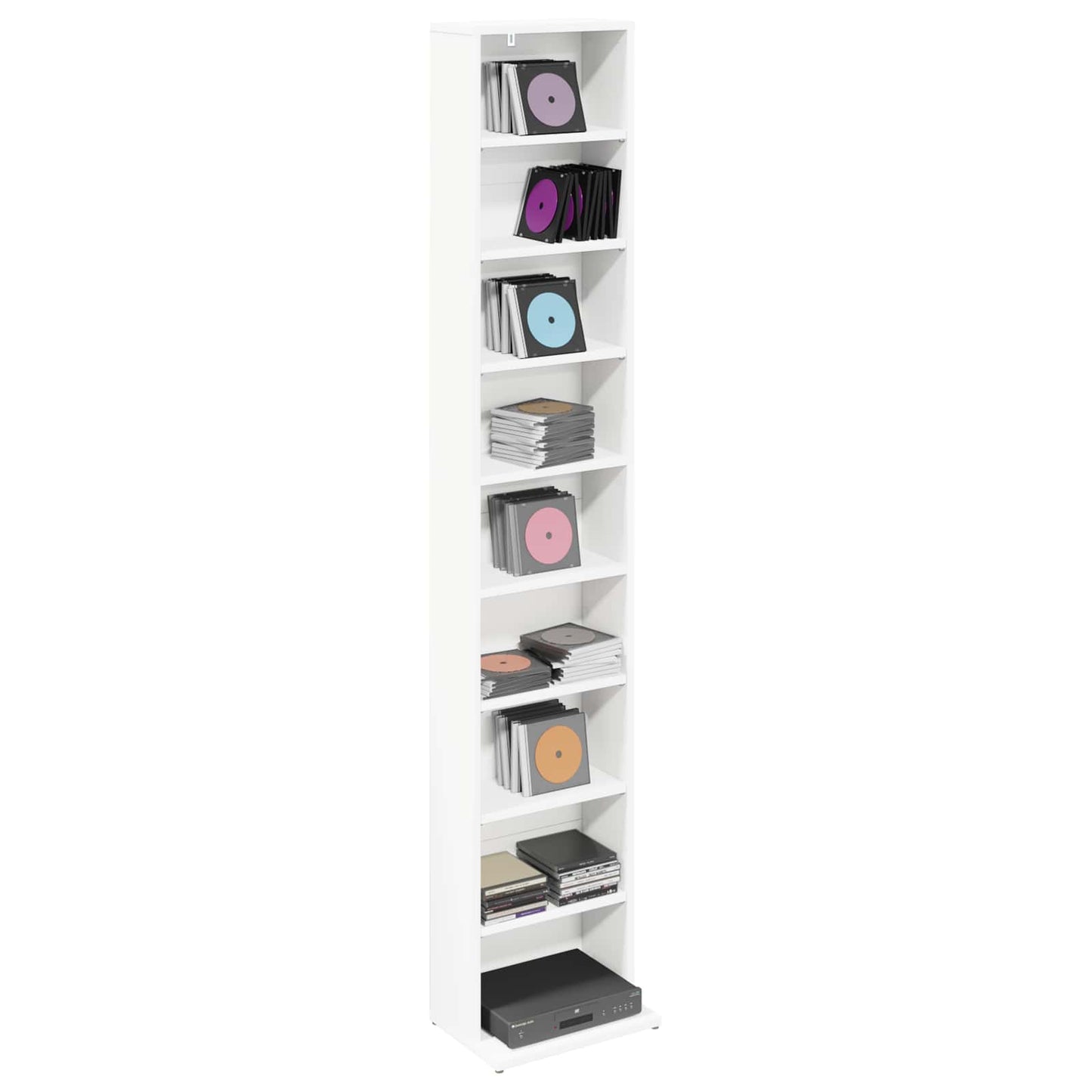 White Media Cabinet Storage 33 cm x 175 cm