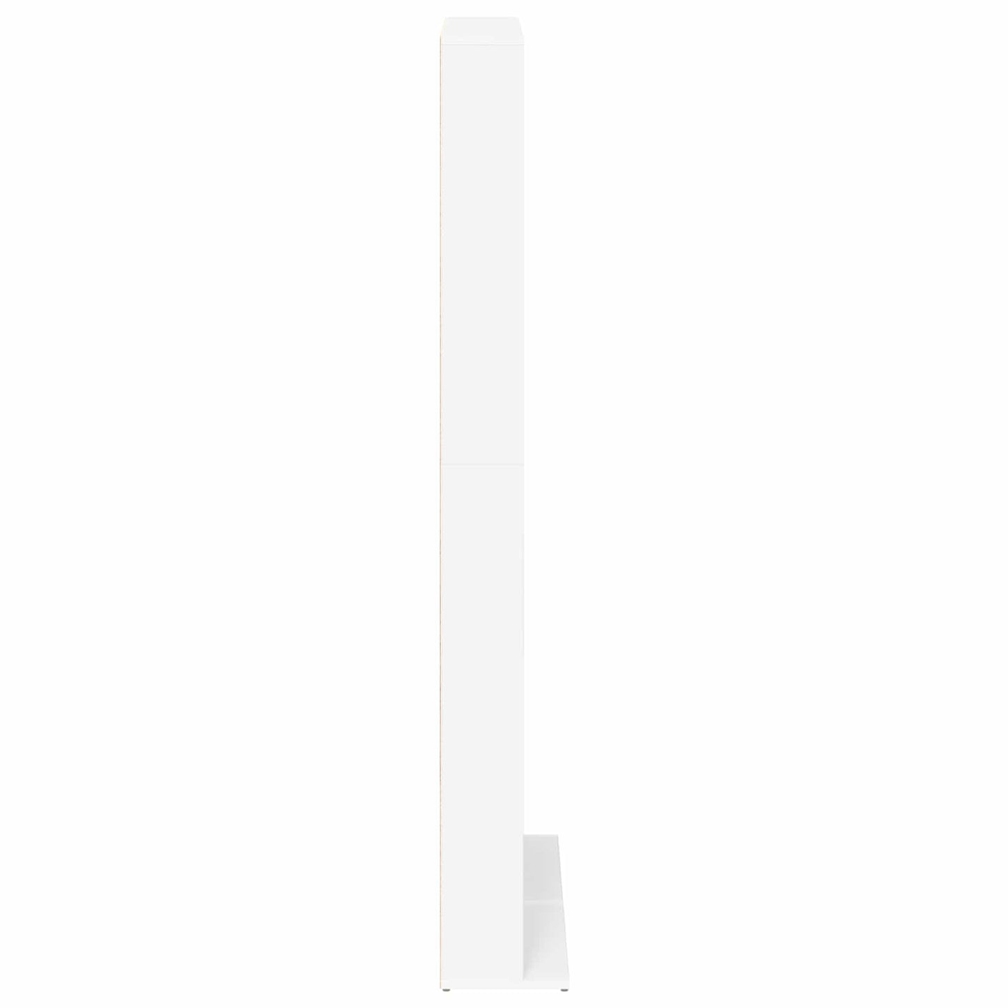Media Cabinet White Engineered Wood 65 cm x 23.5 cm x 175 cm