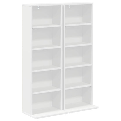 White Cd Cabinet Storage 33 cm x 23.5 cm x 97.5 cm