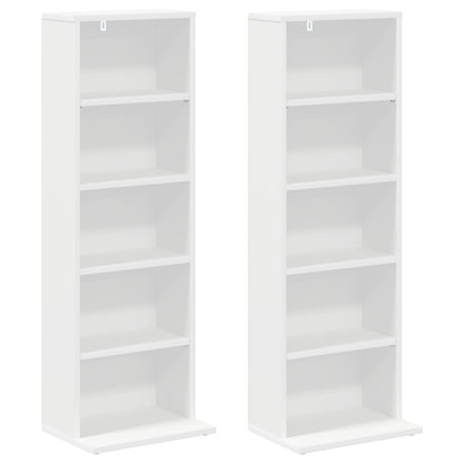 White Cd Cabinet Storage 33 cm x 23.5 cm x 97.5 cm