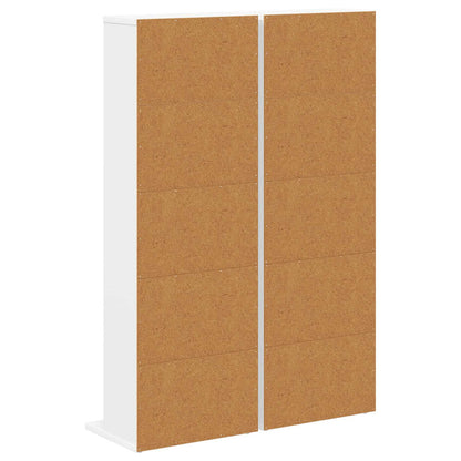 White Cd Cabinet Storage 33 cm x 23.5 cm x 97.5 cm