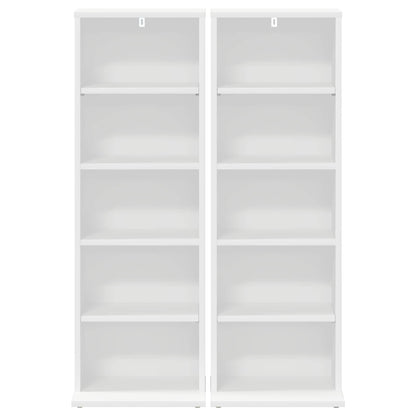 White Cd Cabinet Storage 33 cm x 23.5 cm x 97.5 cm