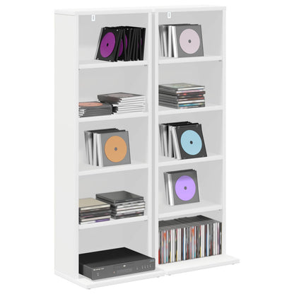 White Cd Cabinet Storage 33 cm x 23.5 cm x 97.5 cm