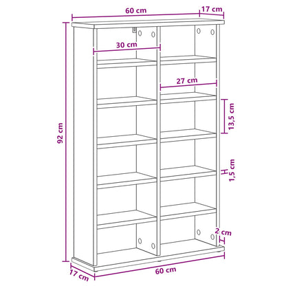 White Media Cabinet Storage 60 cm x 92 cm