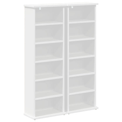 Media Cabinet White Engineered Wood 32 cm x 92 cm