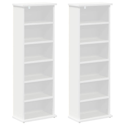 Media Cabinet White Engineered Wood 32 cm x 92 cm