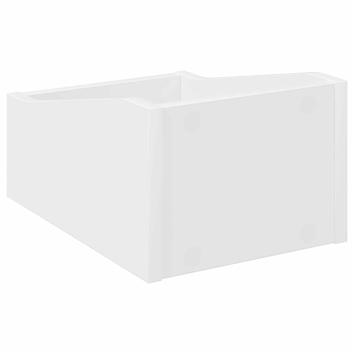 Record Box White Engineered Wood 23x33x16cm