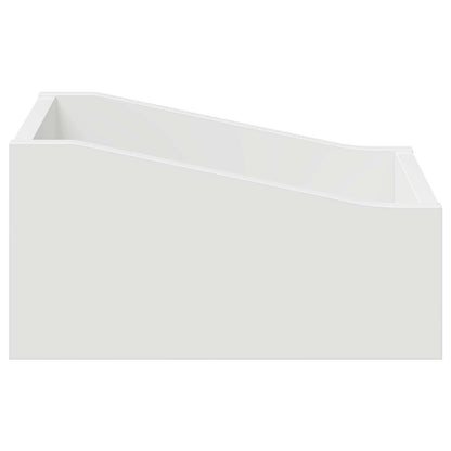 Record Box White Engineered Wood 23x33x16cm