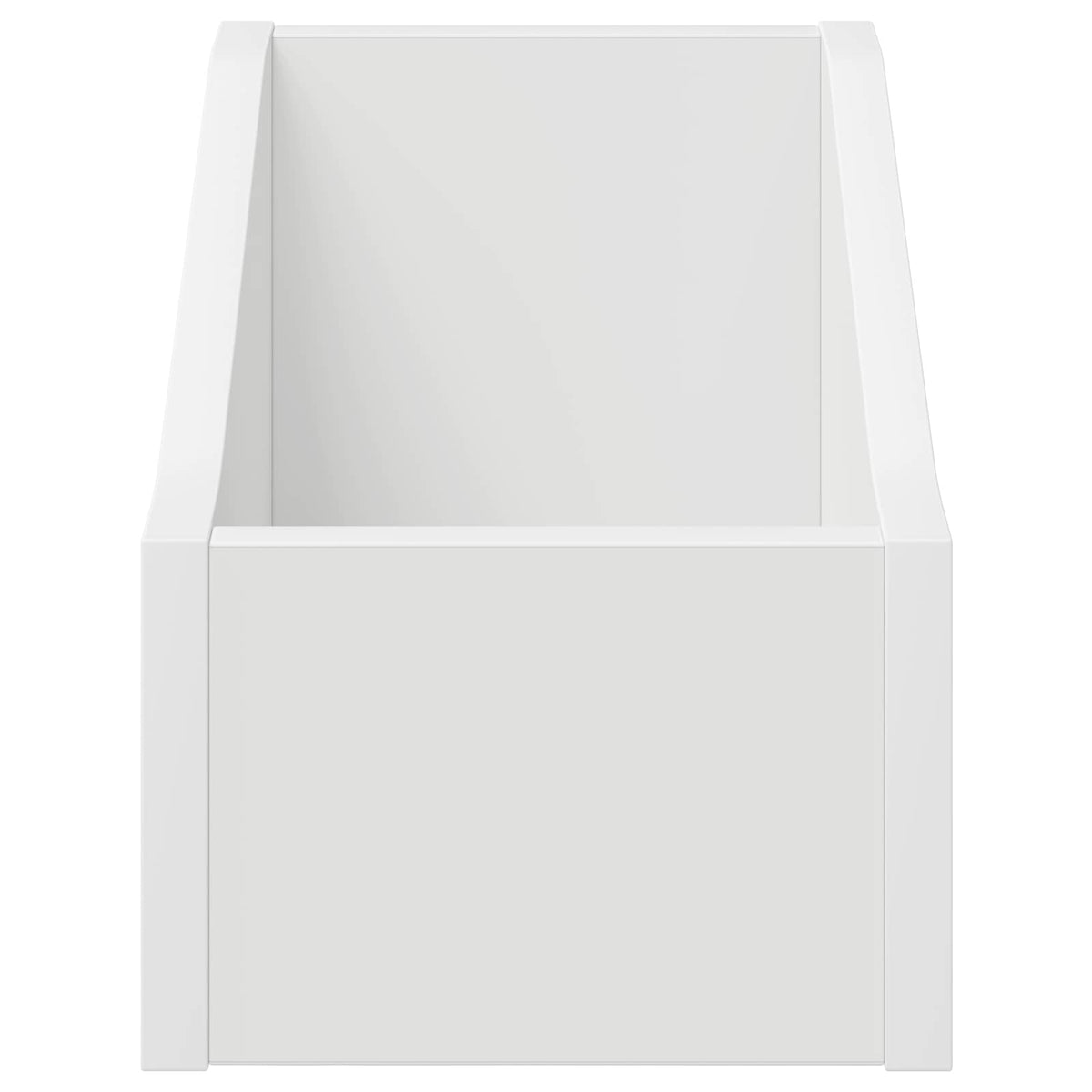 Record Box White Engineered Wood 18x32x18cm