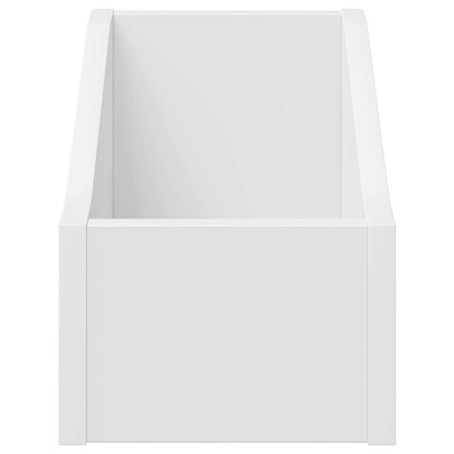 Record Box White Engineered Wood 18x32x18cm