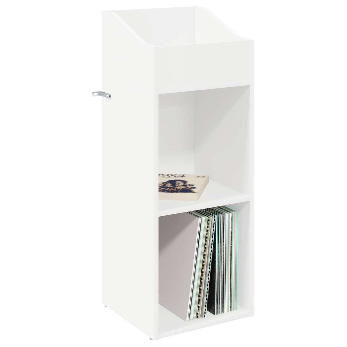 Record Cabinet White Engineered 36 cm x 95.5 cm