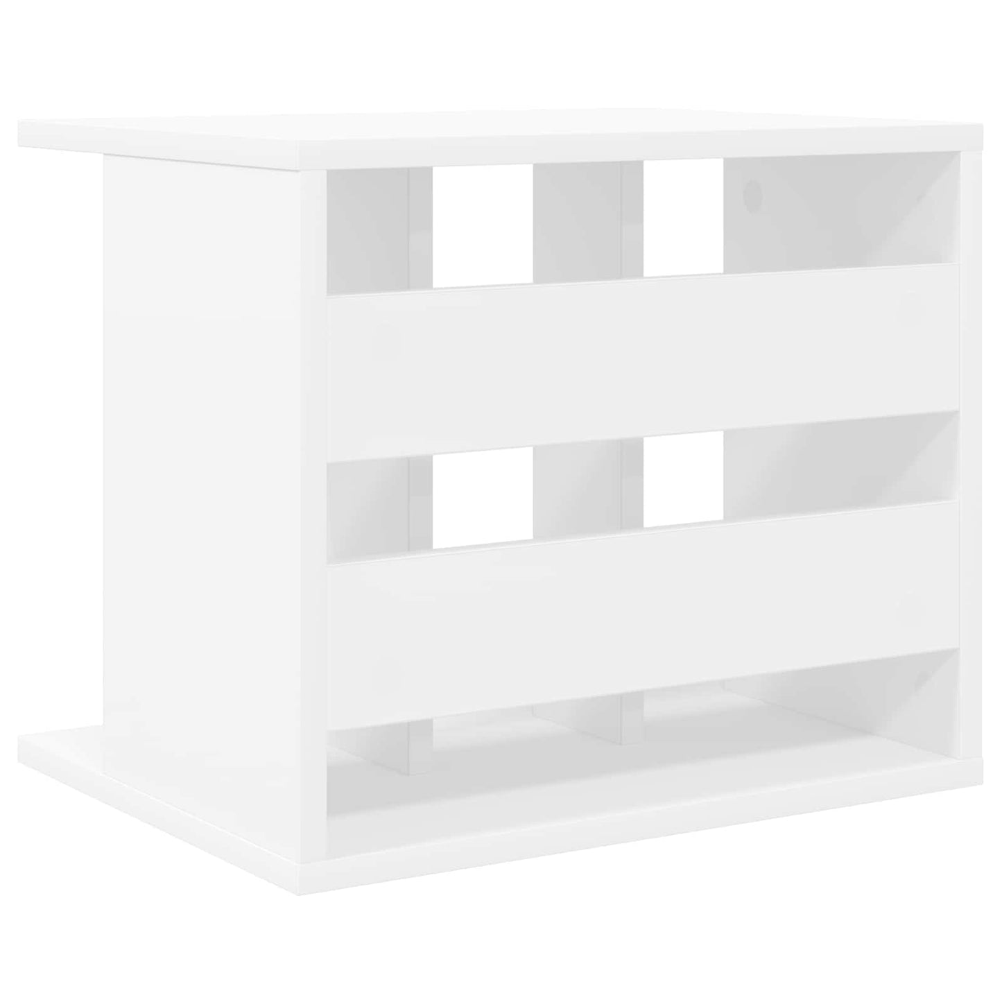 Vinyl Record Storage White Engineered 42 cm x 36 cm