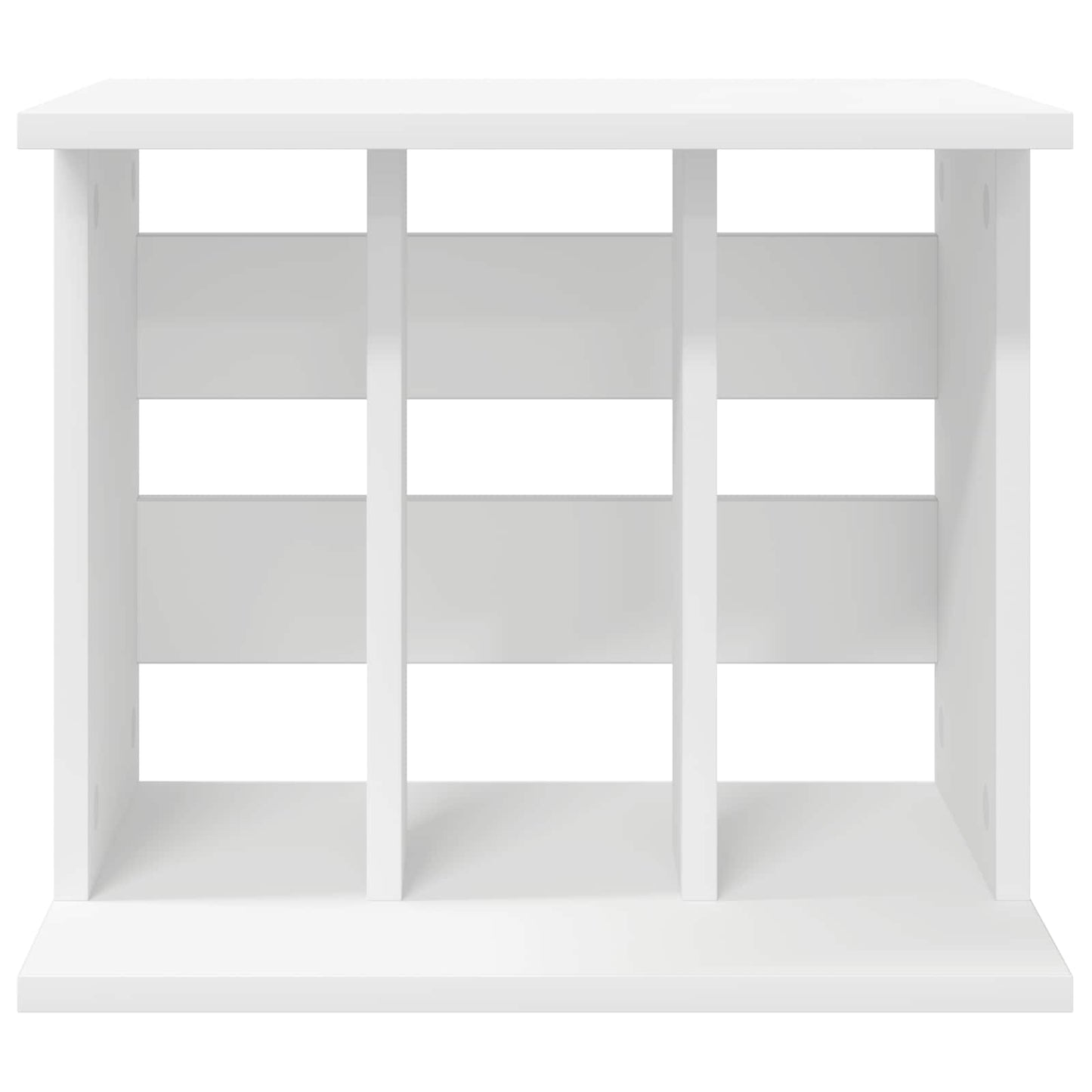 Vinyl Record Storage White Engineered 42 cm x 36 cm