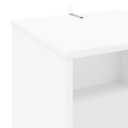 Record Cabinet White Engineered 38 cm x 61 cm