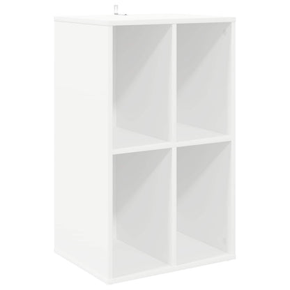Record Cabinet White Engineered 44.5 cm x 74.5 cm