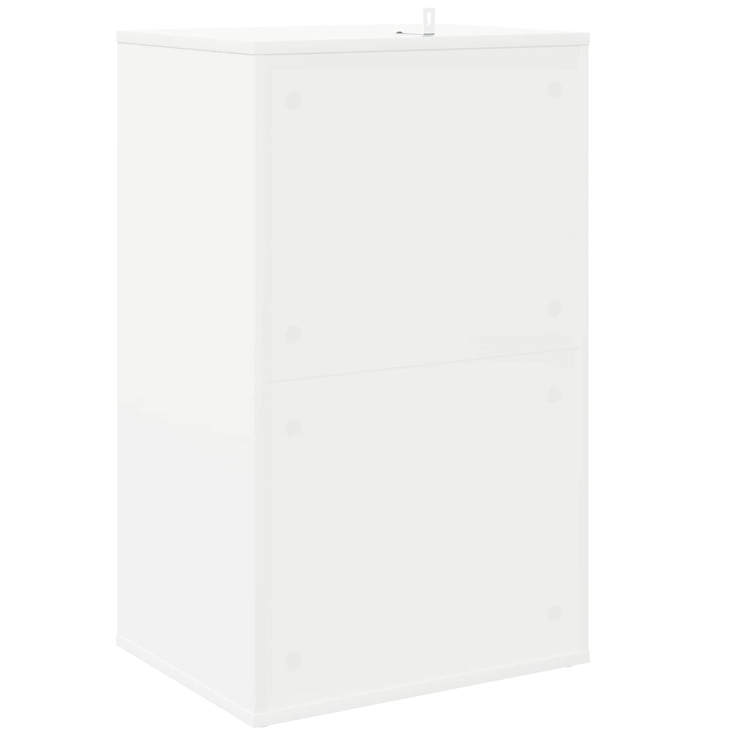 Record Cabinet White Engineered 44.5 cm x 74.5 cm