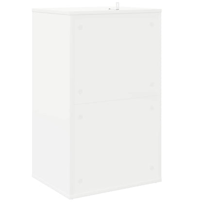 Record Cabinet White Engineered 44.5 cm x 74.5 cm