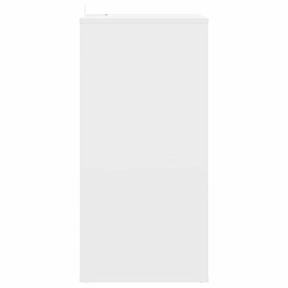 Record Cabinet White Engineered 44.5 cm x 74.5 cm