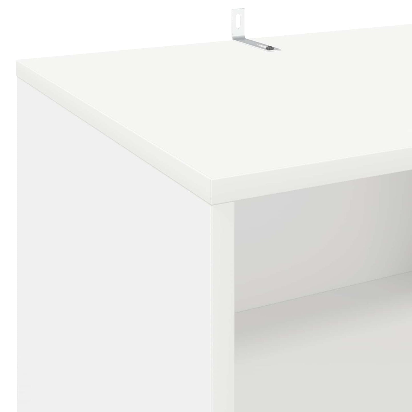 Turntable Stand White Engineered 47 cm x 74.5 cm