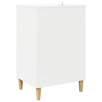 Turntable Stand White Engineered 47 cm x 74.5 cm