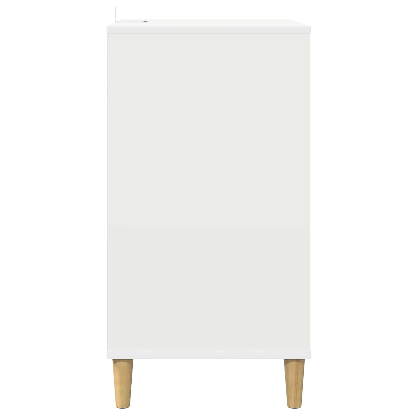 Turntable Stand White Engineered 47 cm x 74.5 cm