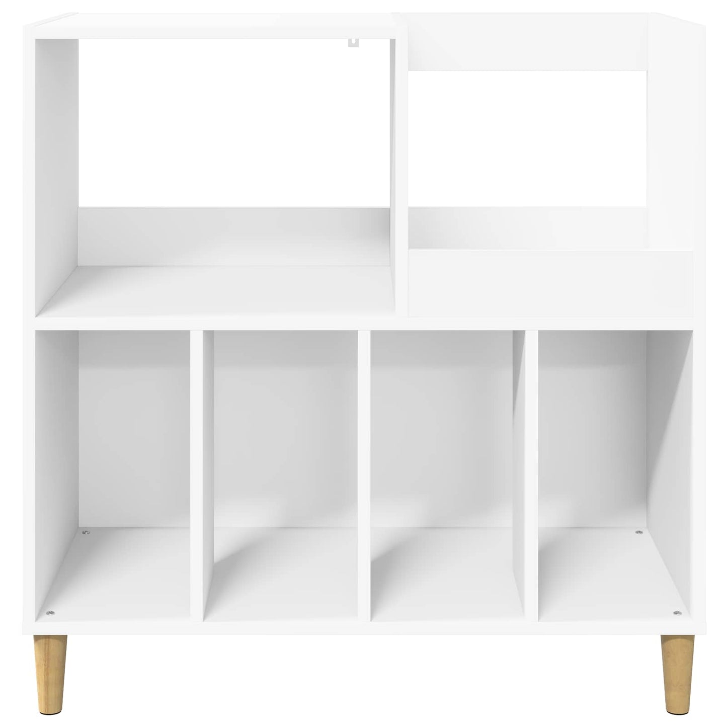 Record Player Stand White Engineered 82 cm x 82.5 cm