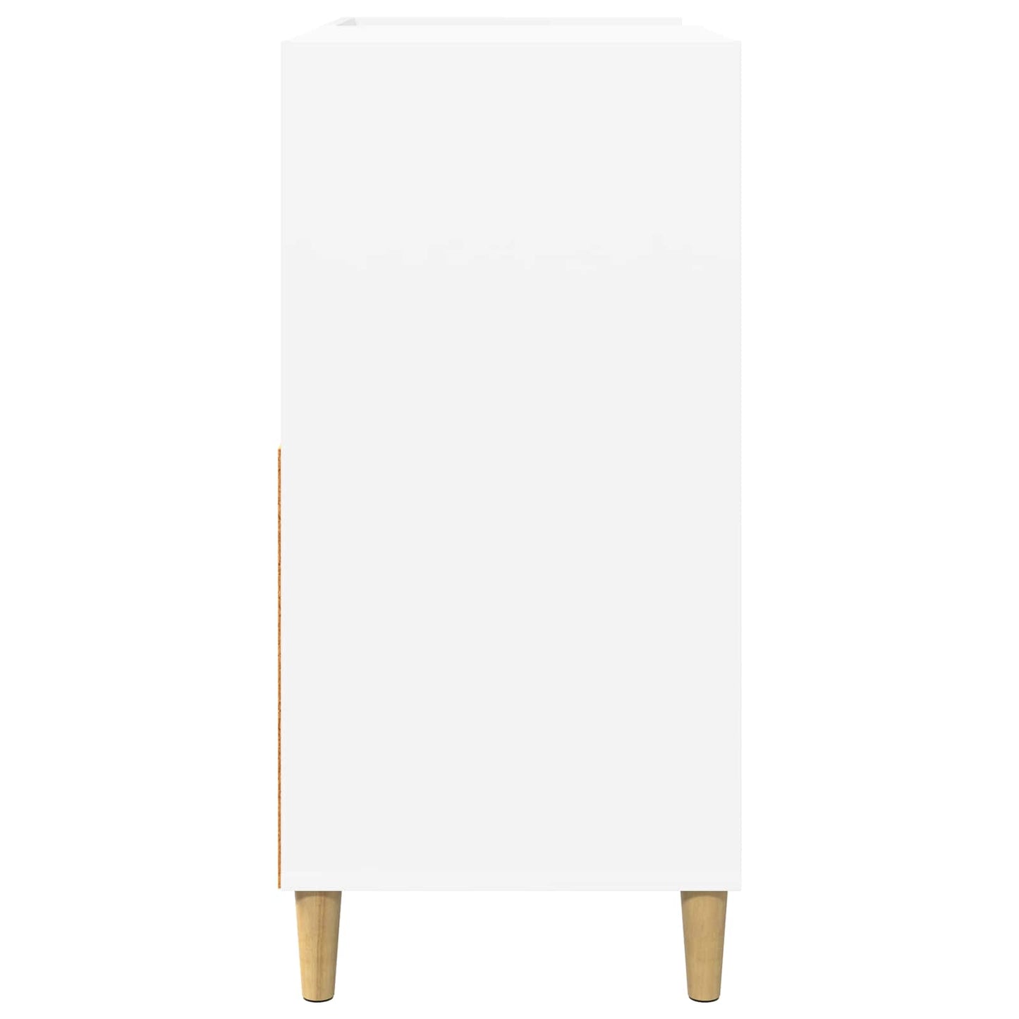 Record Player Stand White Engineered 82 cm x 82.5 cm