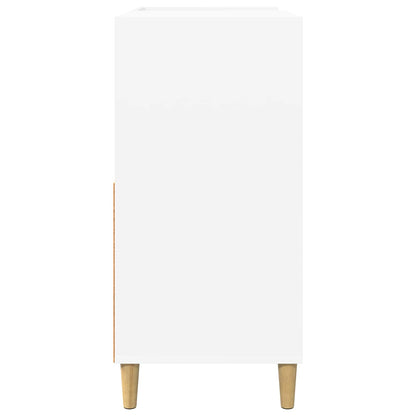 Record Player Stand White Engineered 82 cm x 82.5 cm