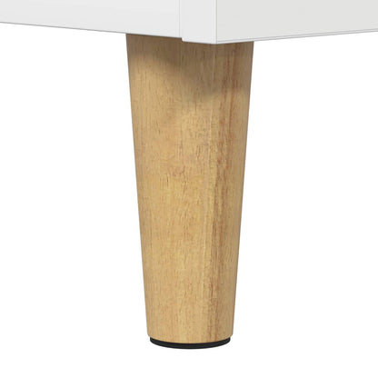 Record Player Stand White Wood 71 cm x 83 cm