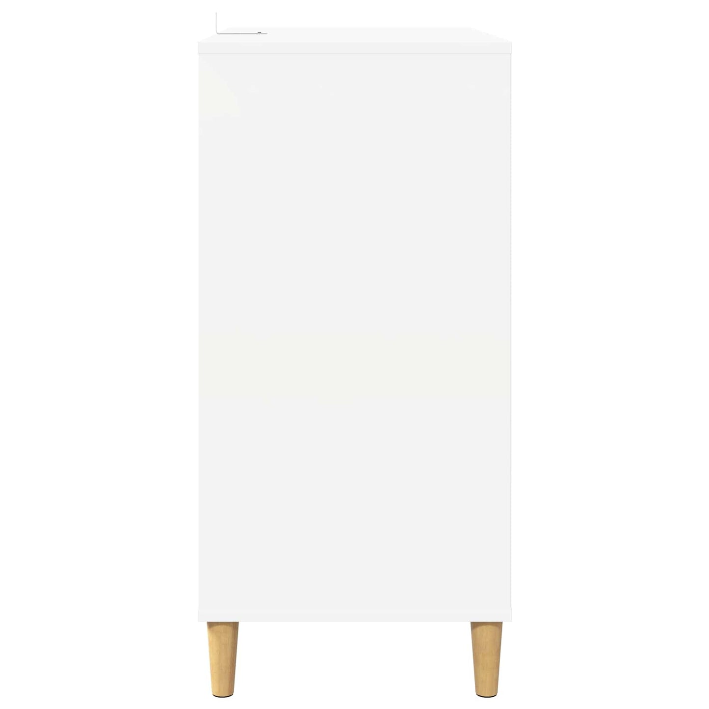 Record Player Stand White Wood 71 cm x 83 cm