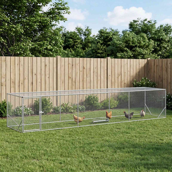  Galvanised Steel Chicken Yard 5m Run | HomeAndLiving