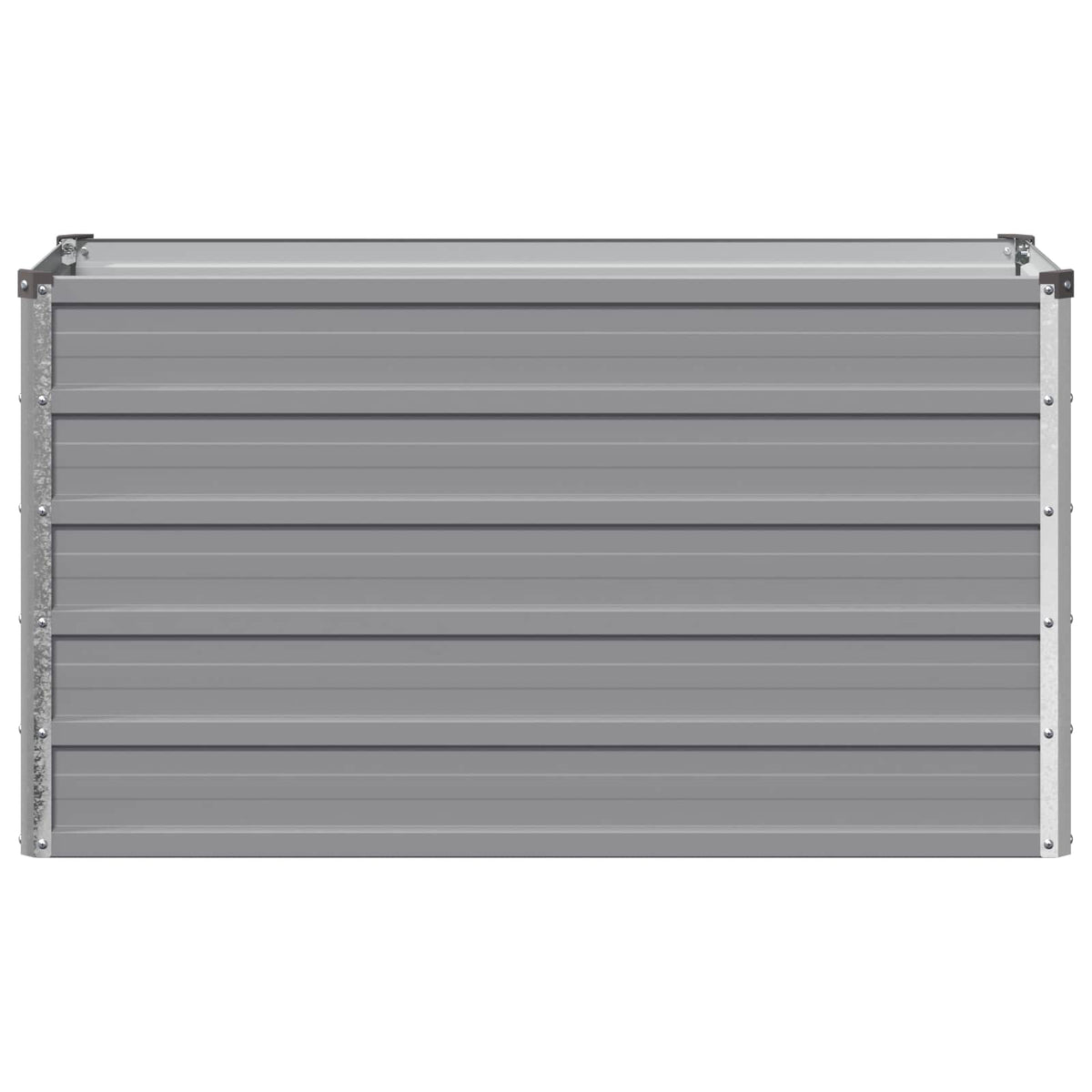 Grey Steel Raised Garden Bed 100x40x55cm