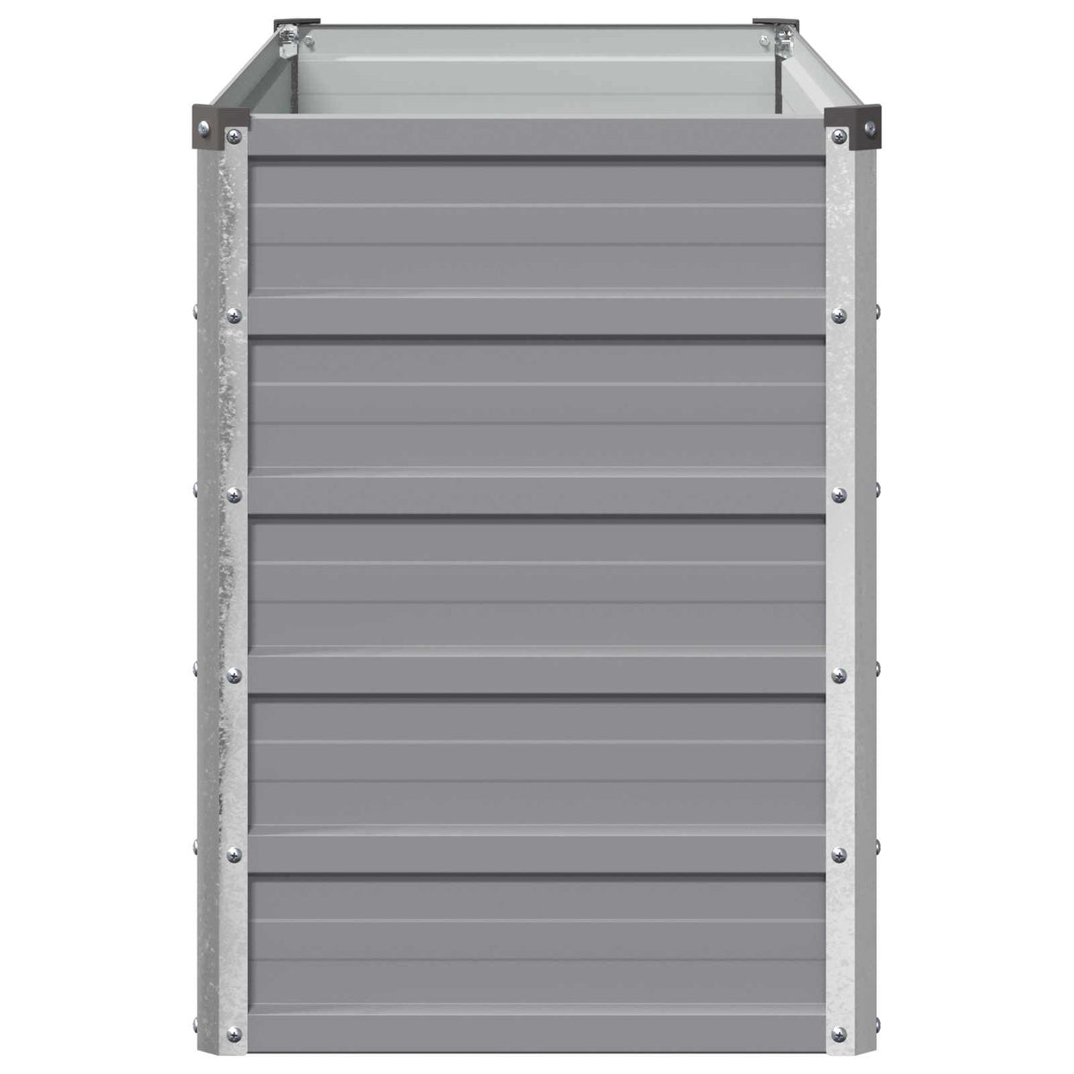 Grey Steel Raised Garden Bed 100x40x55cm