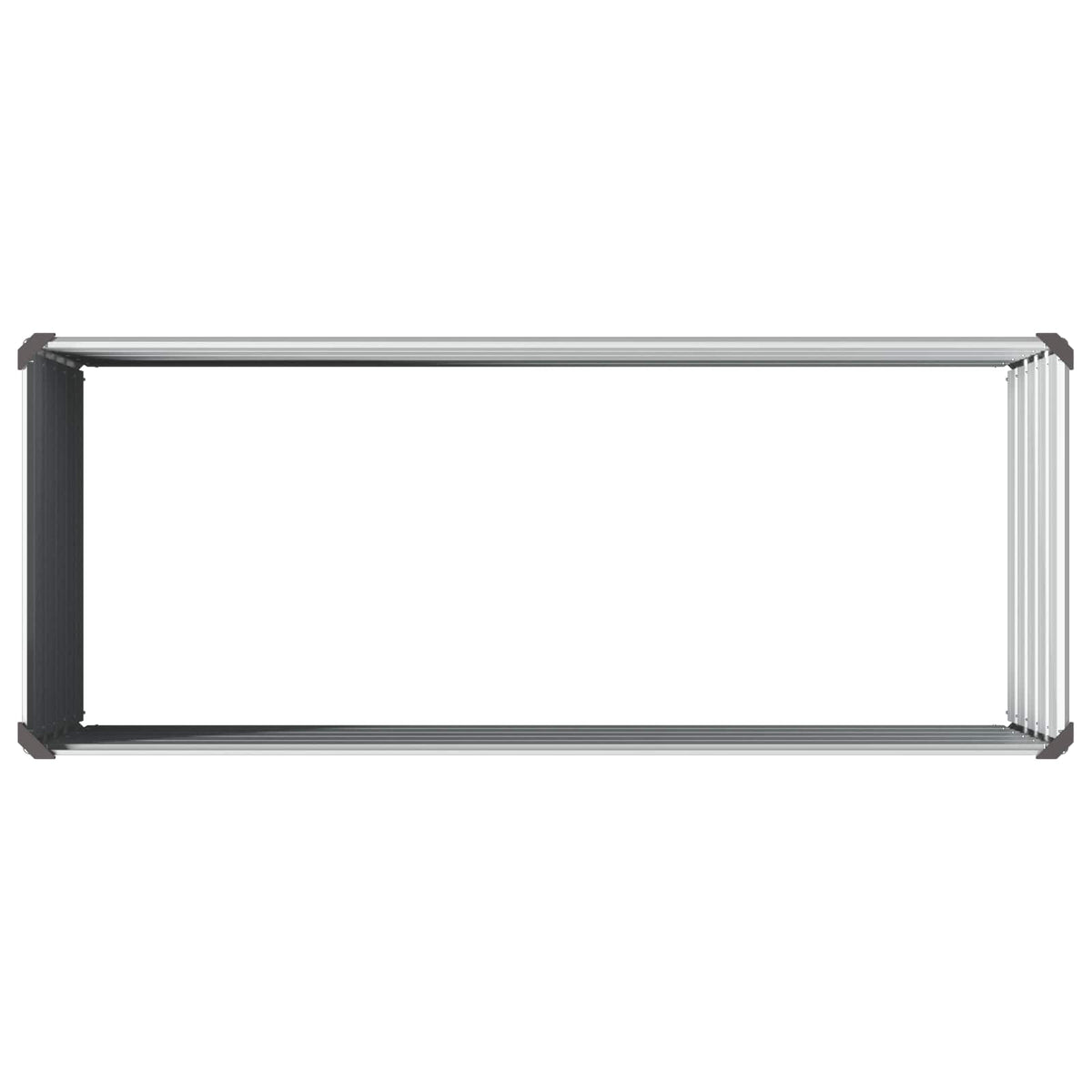 Grey Steel Raised Garden Bed 100x40x55cm
