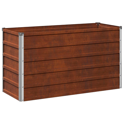 Garden Bed Rusty Steel 100x40x55cm