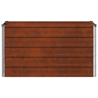 Garden Bed Rusty Steel 100x40x55cm