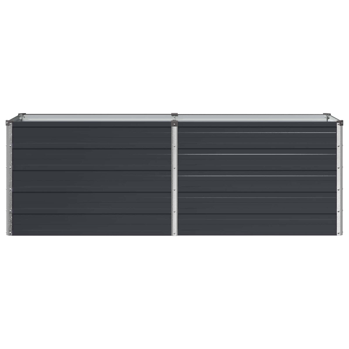 Raised Garden Bed Anthracite Steel 160x40x55cm