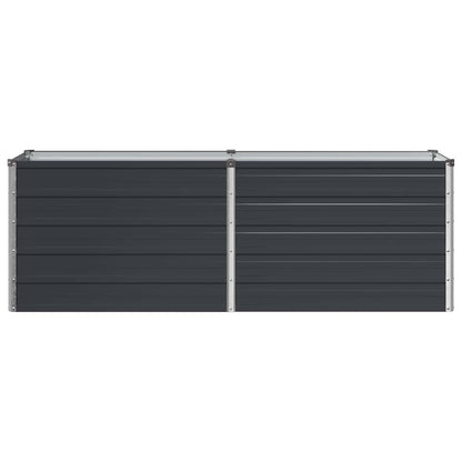 Raised Garden Bed Anthracite Steel 160x40x55cm