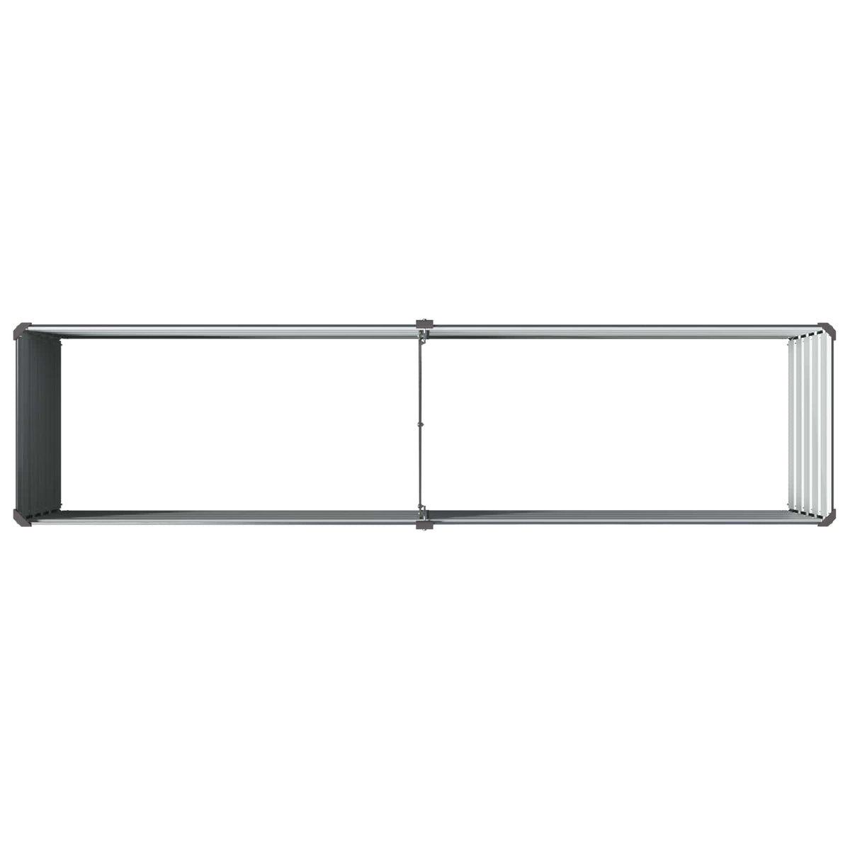 Raised Garden Bed Anthracite Steel 160x40x55cm