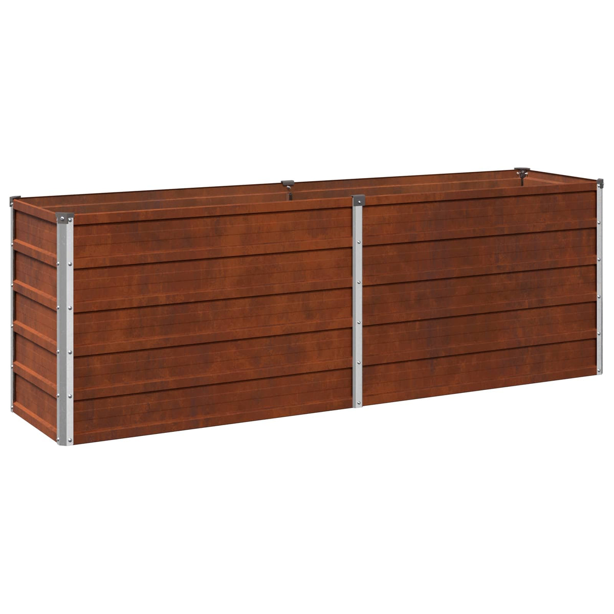 Raised Garden Bed Rusty Steel 160x40x55cm