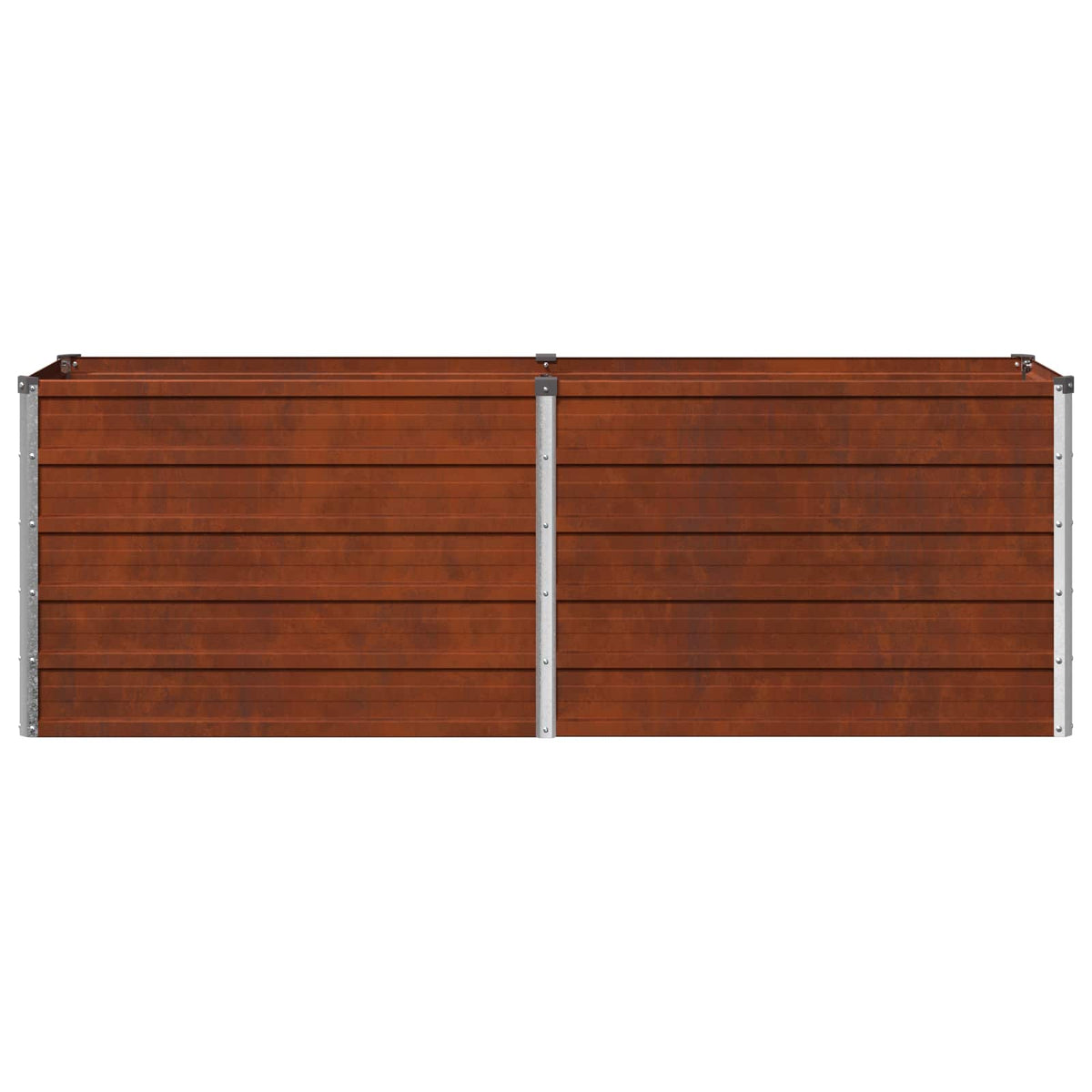 Raised Garden Bed Rusty Steel 160x40x55cm