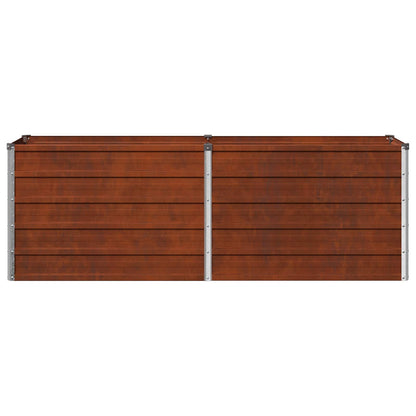 Raised Garden Bed Rusty Steel 160x40x55cm
