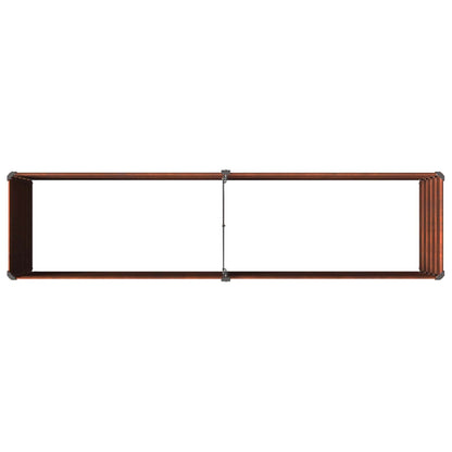Raised Garden Bed Rusty Steel 160x40x55cm