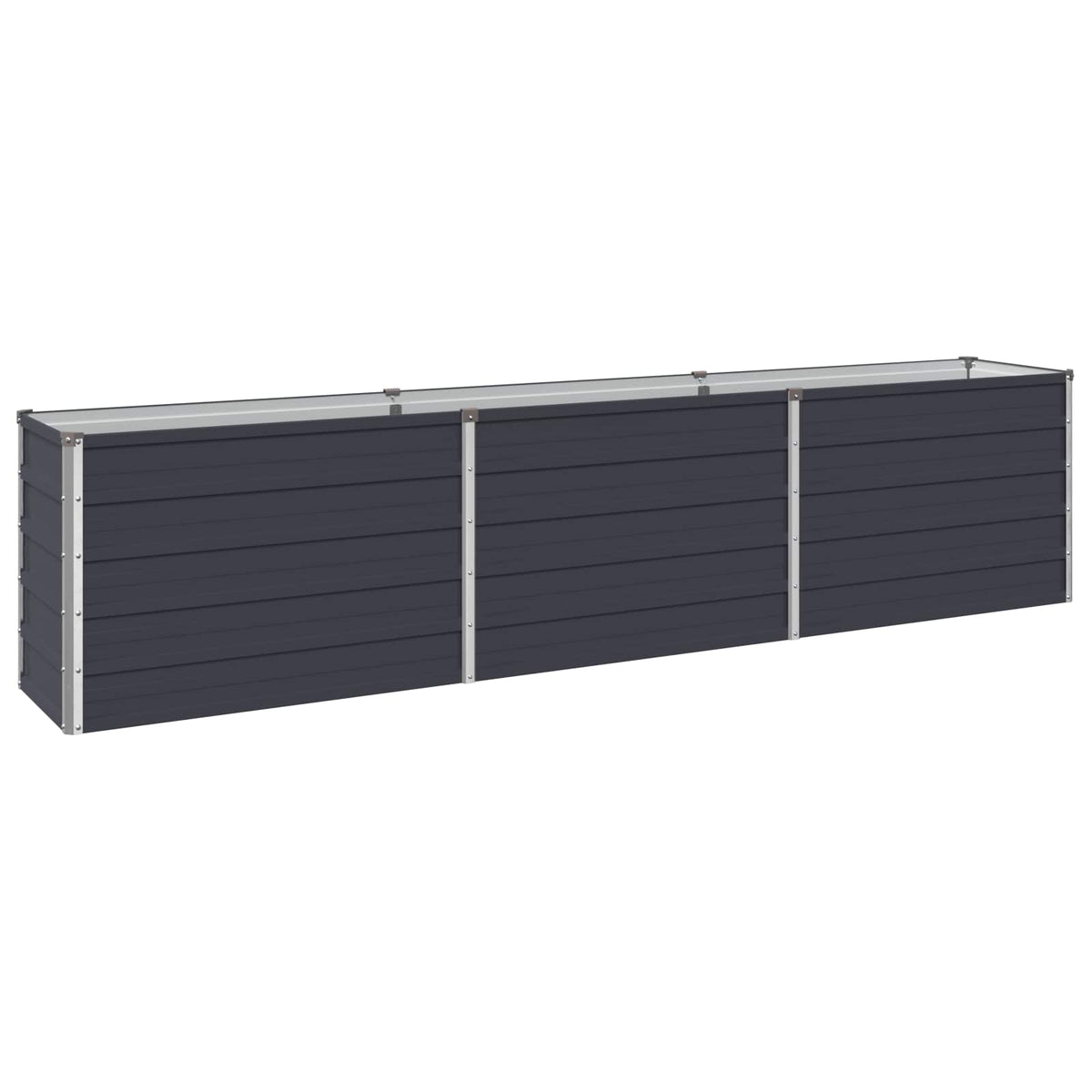 Garden Bed Steel Anthracite 240x40x55cm