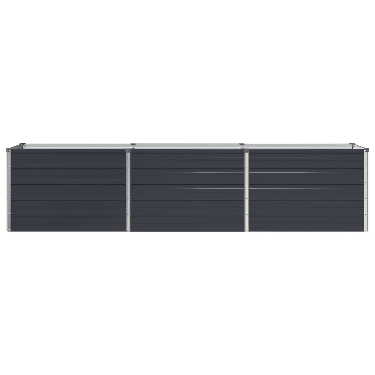 Garden Bed Steel Anthracite 240x40x55cm
