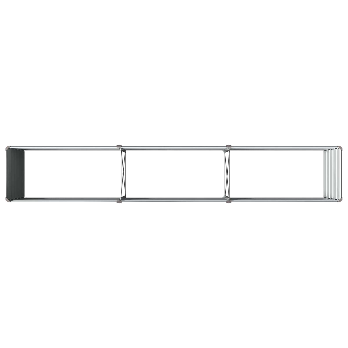 Garden Bed Steel Anthracite 240x40x55cm